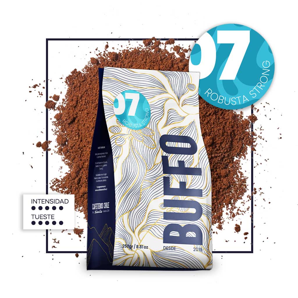 07-Buffo Strong intenso 250gr Grano