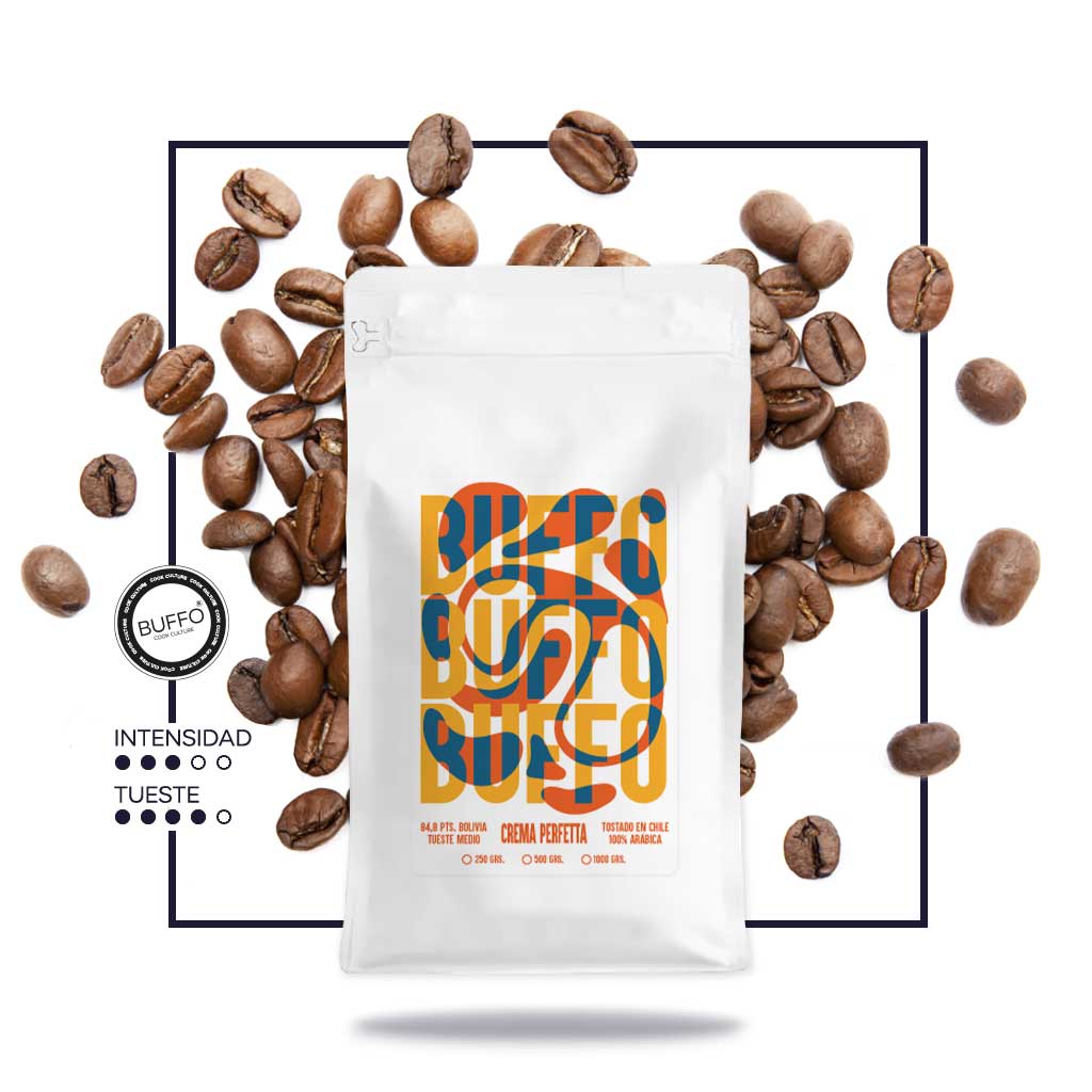 Buffo Crema Perfetta 250gr Grano - Cafeteros Chile