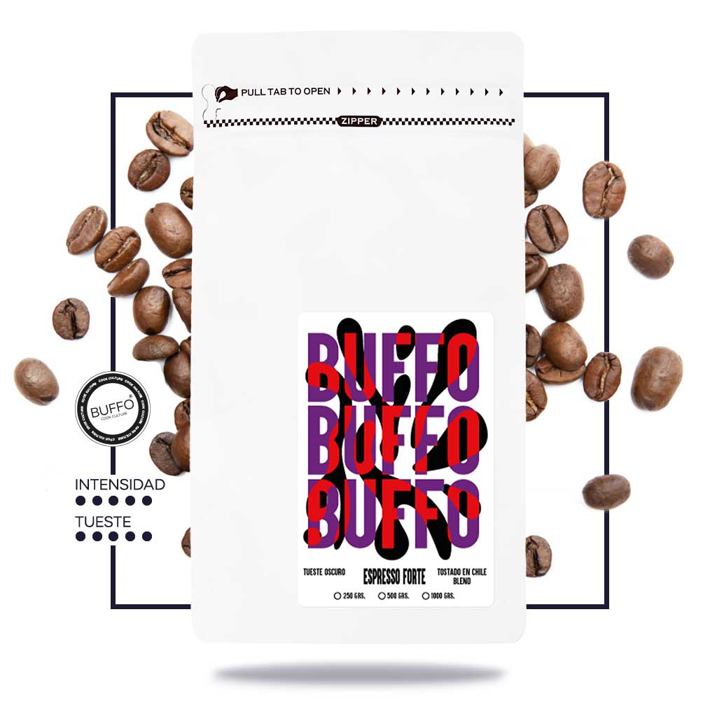 Buffo Espresso Forte 1kg Grano - Cafeteros Chile