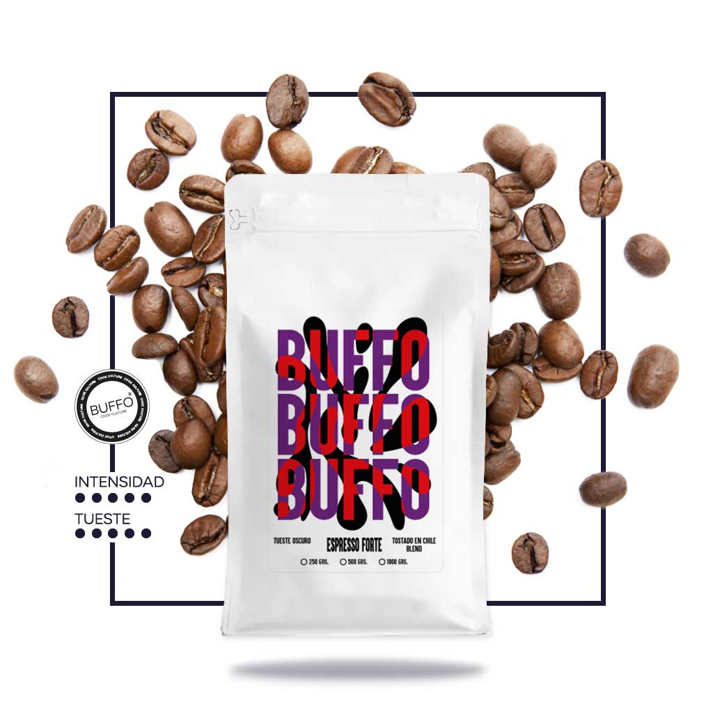 Buffo Espresso Forte 250gr Grano - Cafeteros Chile