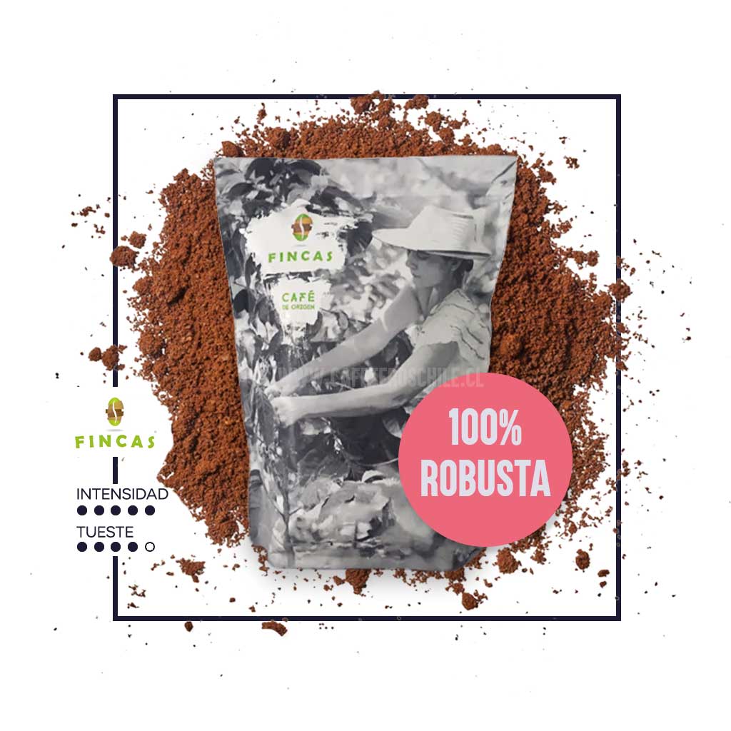 Café 100% Robusta 250gr Molido - Cafeteros Chile