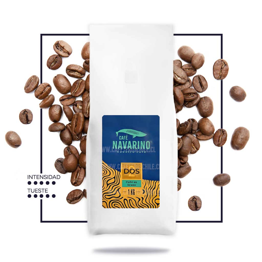 Café Navarino Dos 1kg Grano - Cafeteros Chile