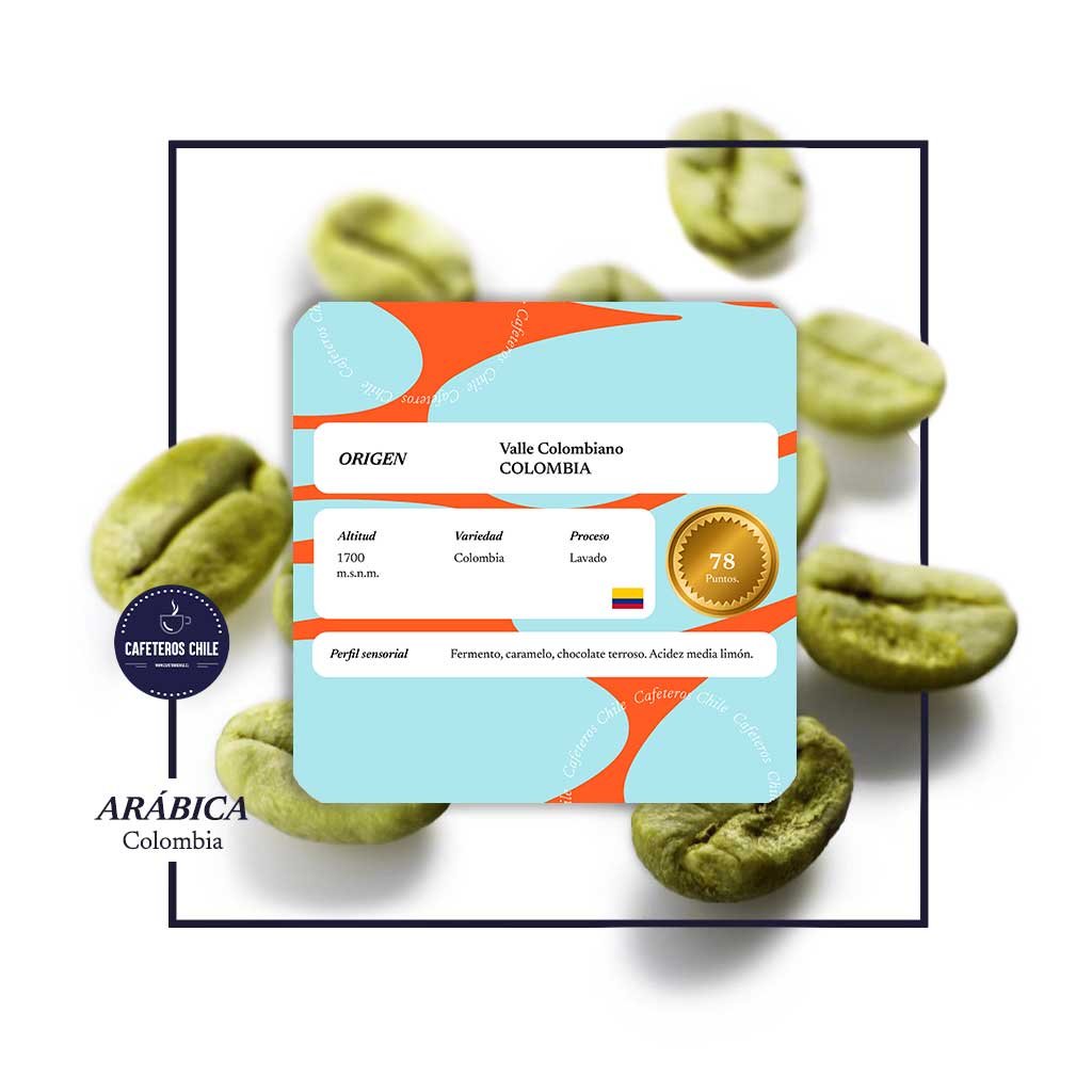 Café Verde 1kg Variedad Colombia - Cafeteros Chile