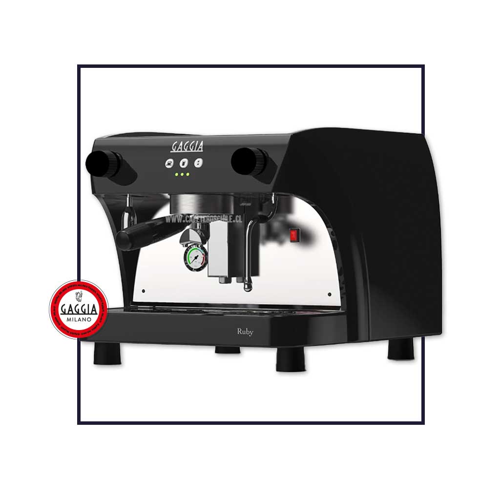 Cafetera Ruby Pro 1G Negro (Estanque Propio) - Cafeteros Chile