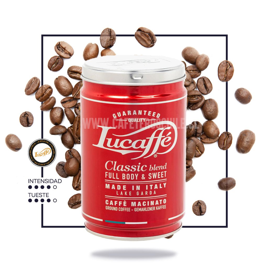 Tarro Classico 250gr Molido Lucaffe - Cafeteros Chile