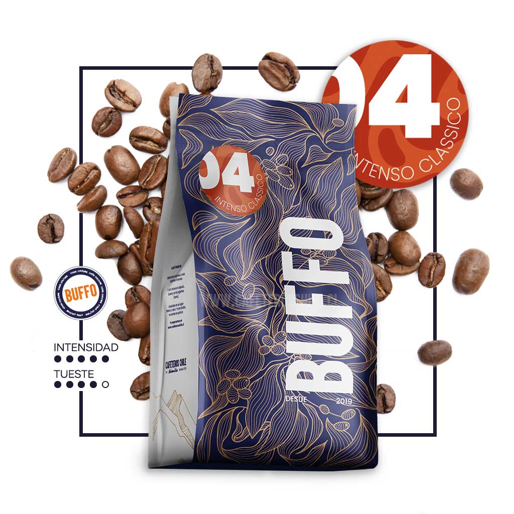 04 - Buffo Intenso classico 1kg Grano - Cafeteros Chile