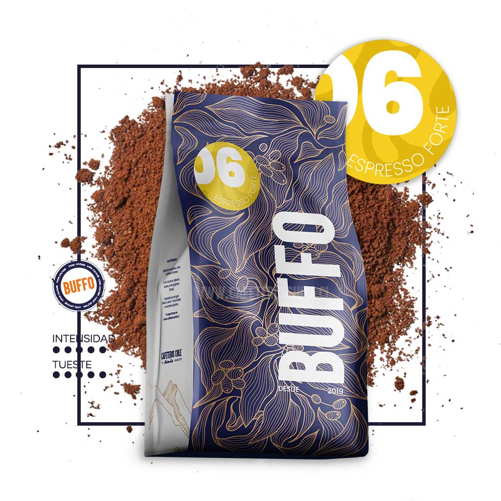 06 - Buffo Espresso Forte 1kg Molido - Cafeteros Chile