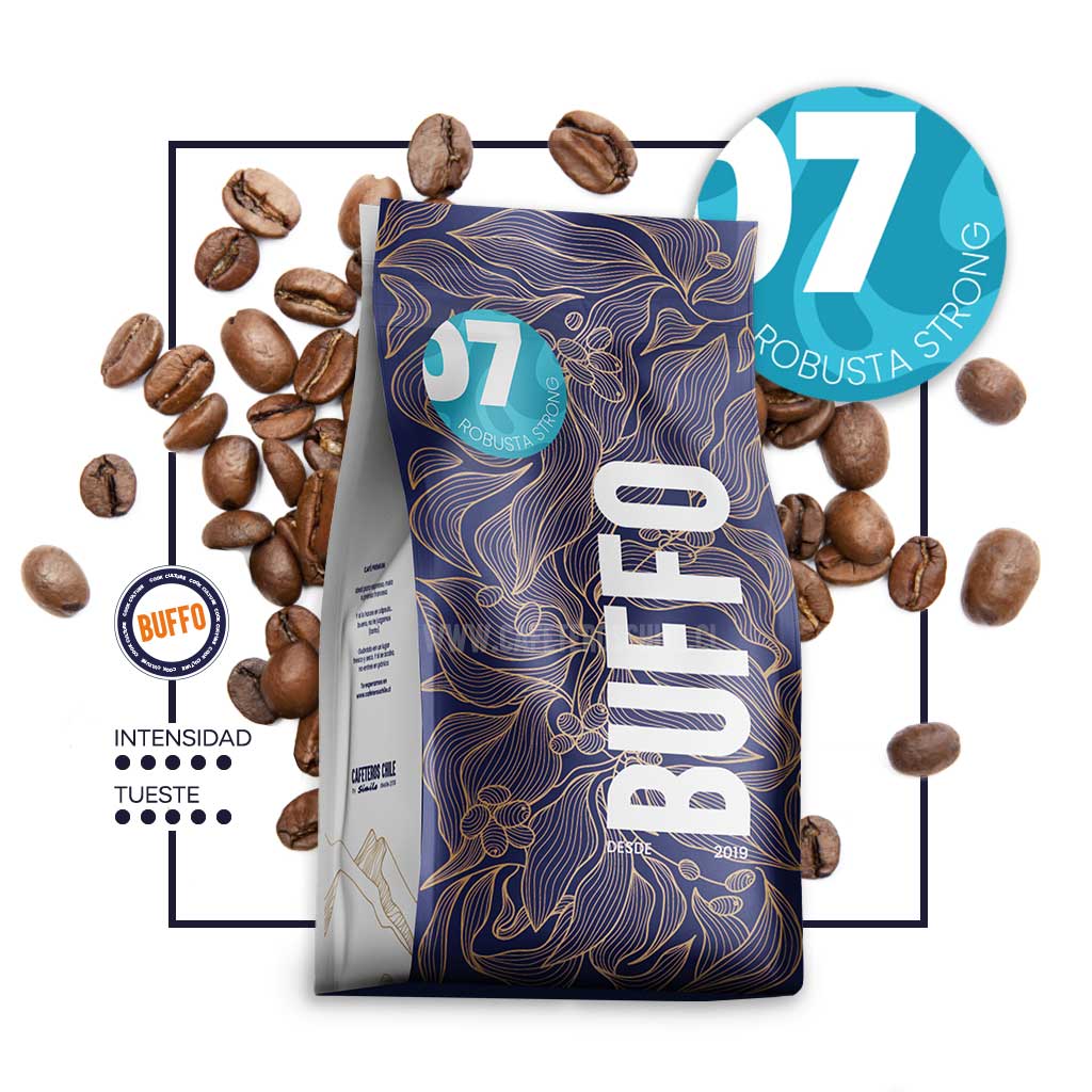07 - Buffo Strong intenso 1kg Grano - Cafeteros Chile