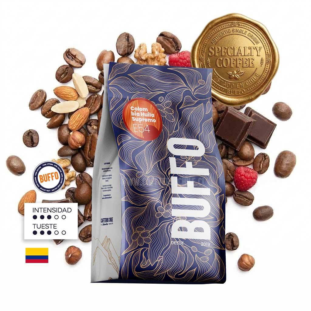 B60 - Buffo Colombia Huila Supremo 1kg Grano - Cafeteros Chile
