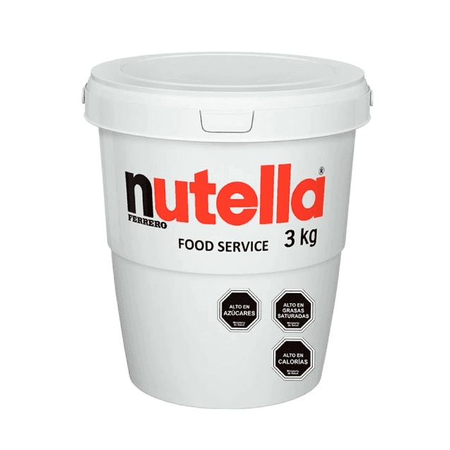 Balde de Nutella 3kg - Cafeteros Chile