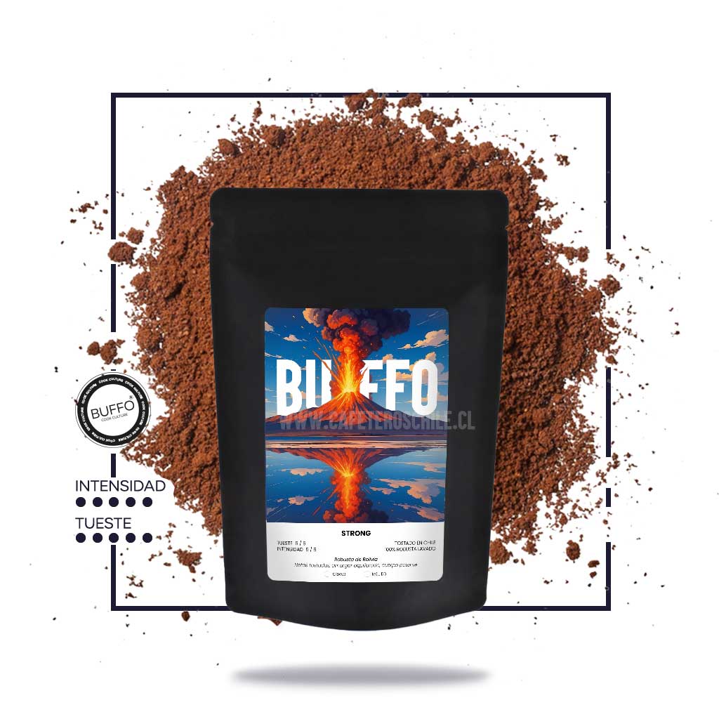 Buffo 100% Robusta Strong 250gr Molido - Cafeteros Chile