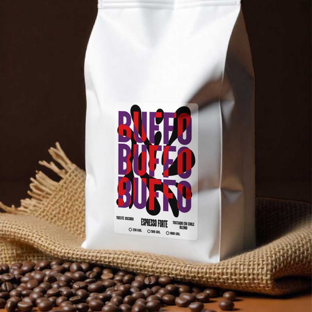 Buffo Espresso Forte 1kg Grano - Cafeteros Chile