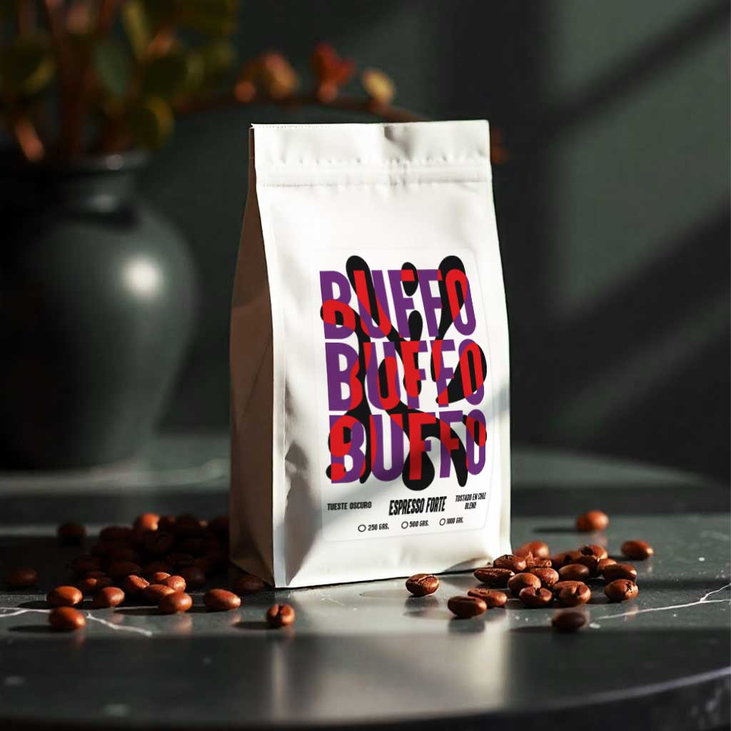 Buffo Espresso Forte 250gr Grano - Cafeteros Chile
