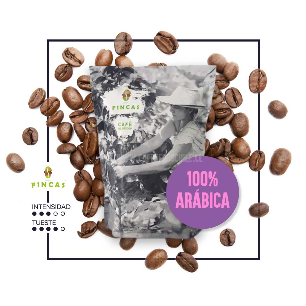 Café 100% Arábica 250gr Grano - Cafeteros Chile