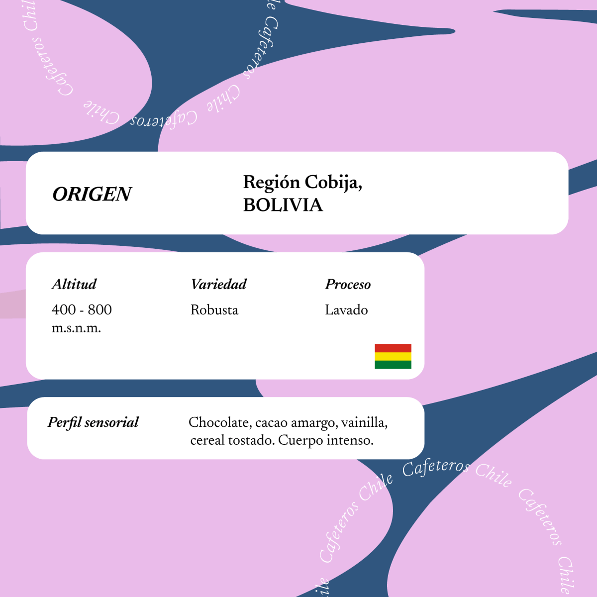 Café Verde 1kg Robusta - Bolivia - Cafeteros Chile