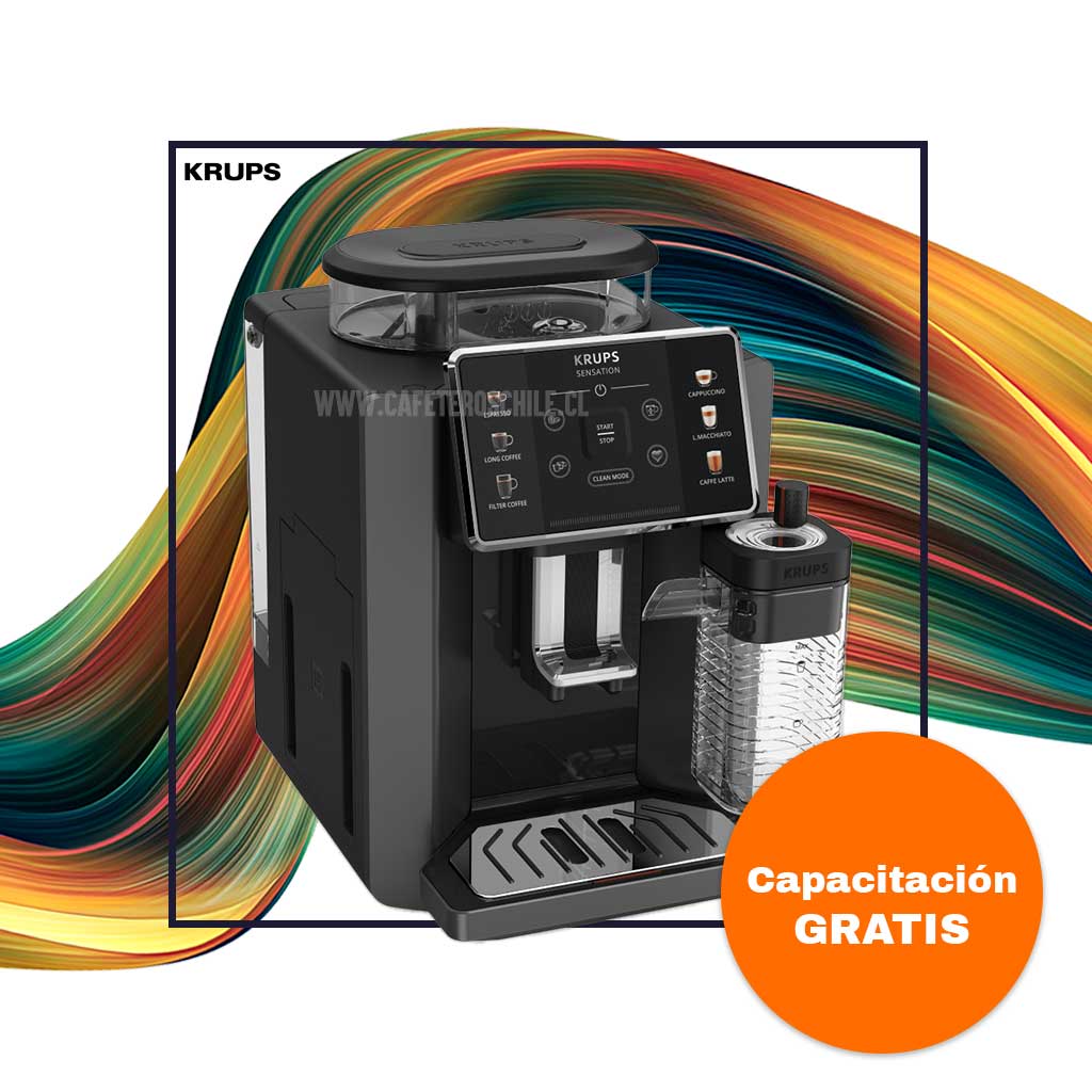 Cafetera Espresso Full Auto Sensation Milk Krups - Cafeteros Chile