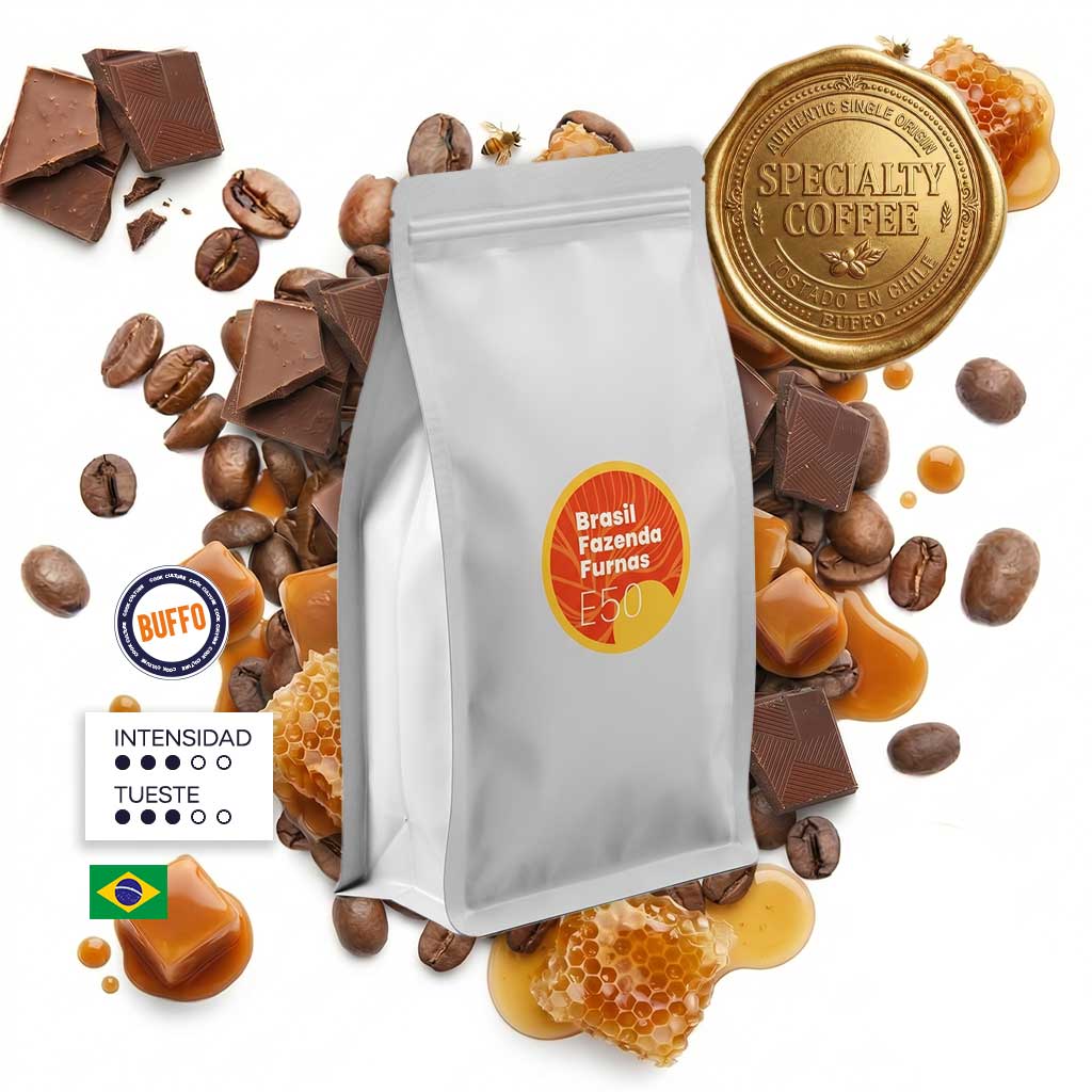 E50 - Buffo Brasil Fazenda Furnas 250gr Grano - Cafeteros Chile