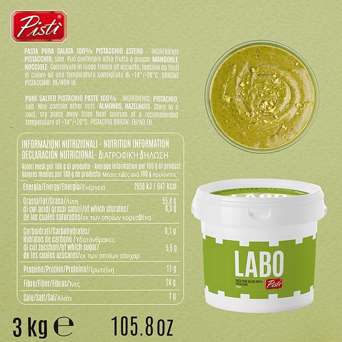 Mantequilla 100% Pistacho 3kg - Cafeteros Chile