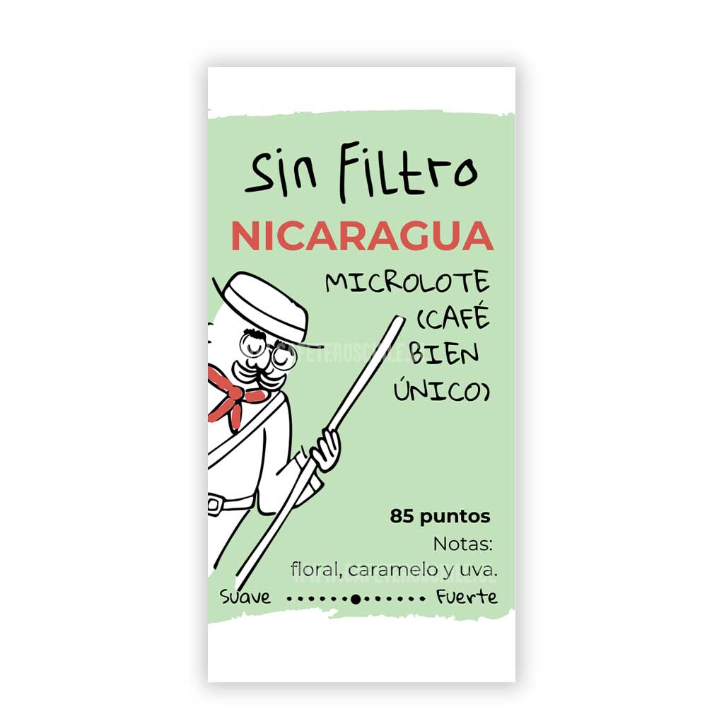 Nicaragua microlote 250gr Grano - Cafeteros Chile