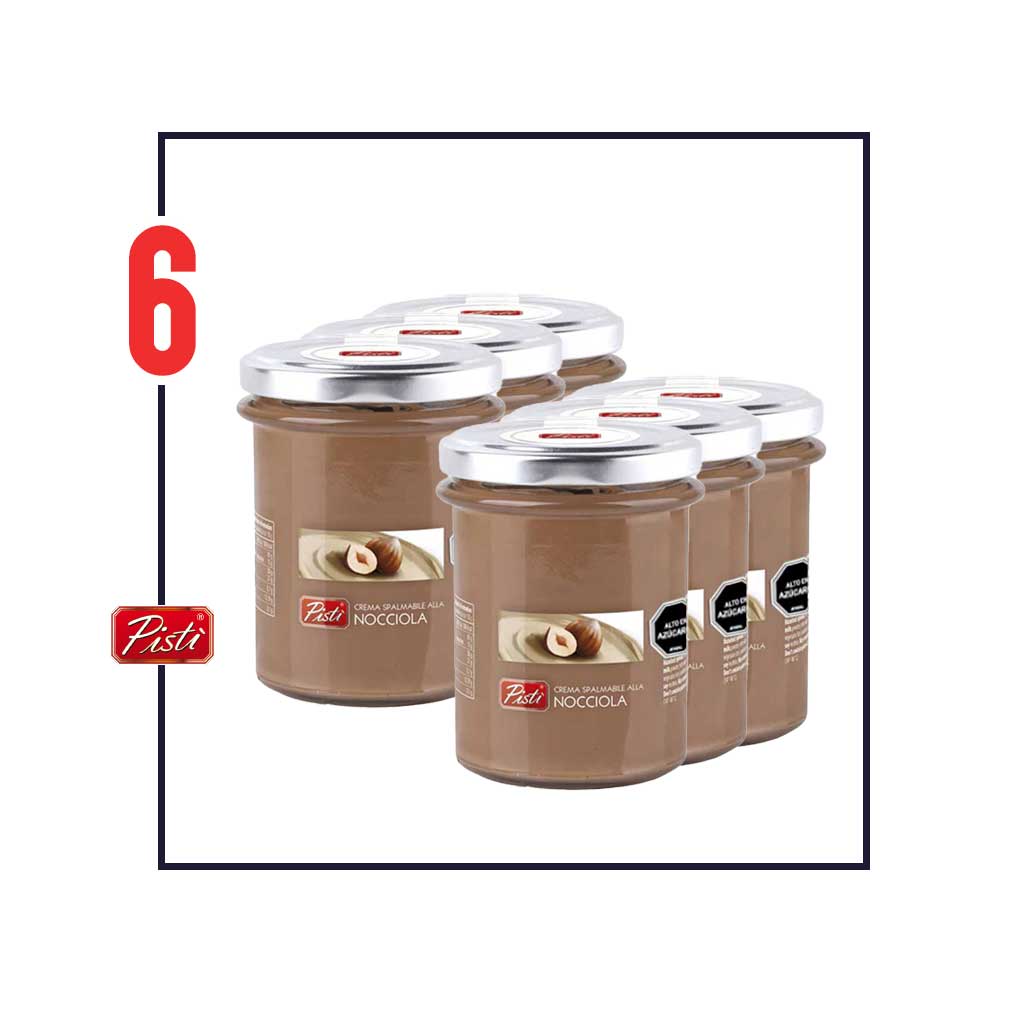 Pack x 6 Crema untable Avellana 200gr - Cafeteros Chile