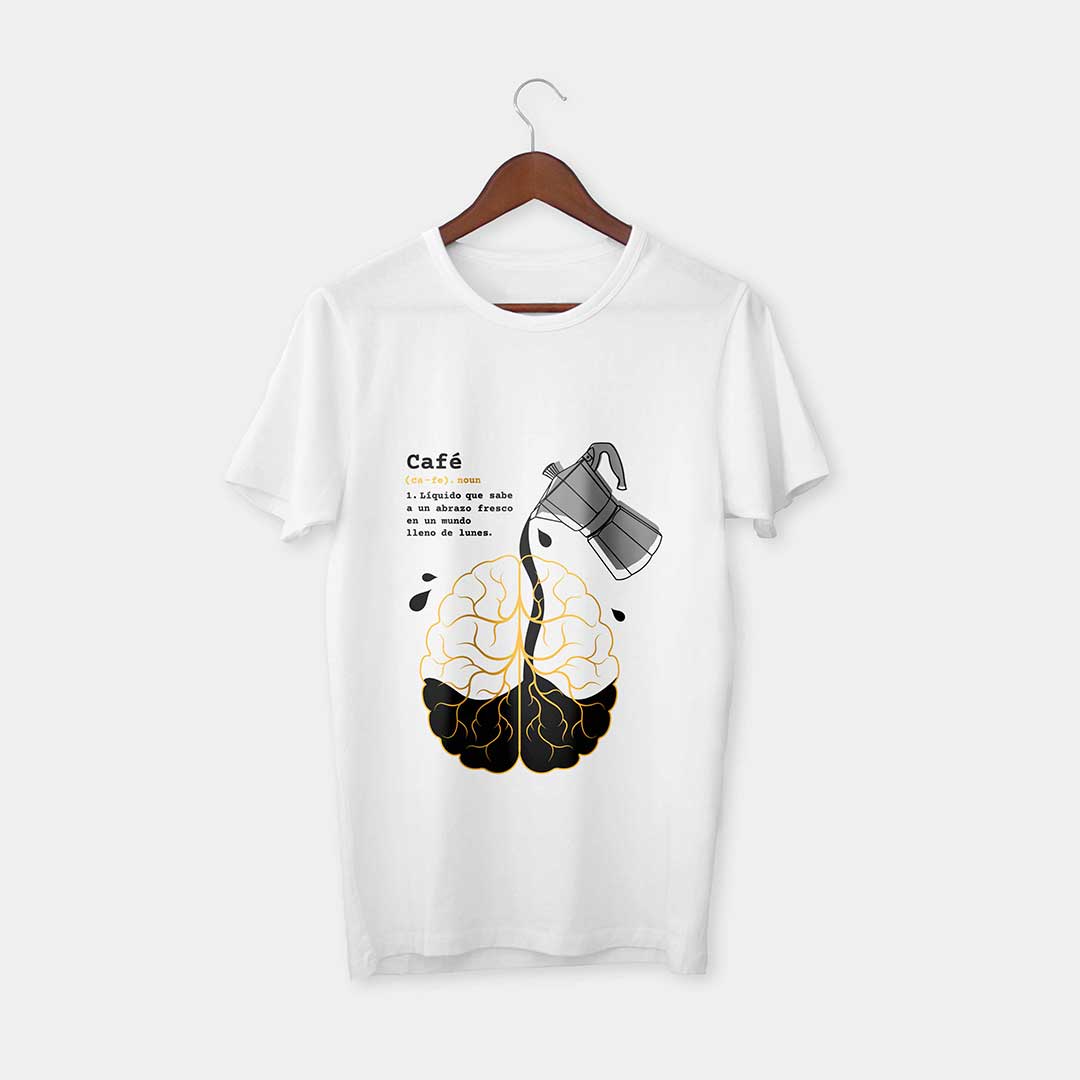 Polera Moka Blanca Manga Corta