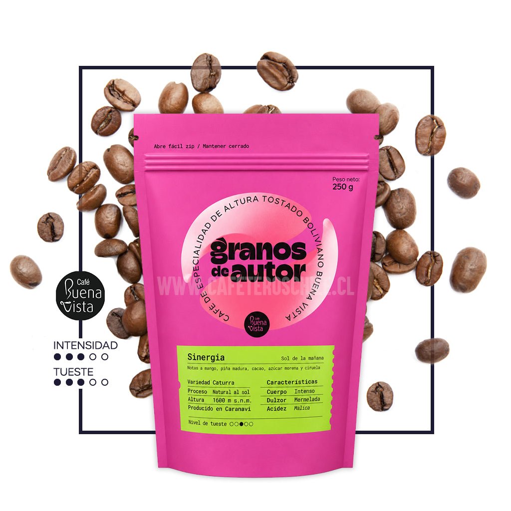 Sinergía 250gr grano - Cafeteros Chile