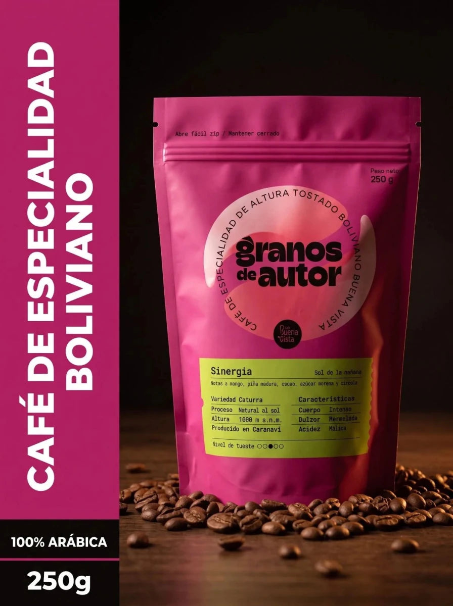 Sinergía 250gr grano - Cafeteros Chile