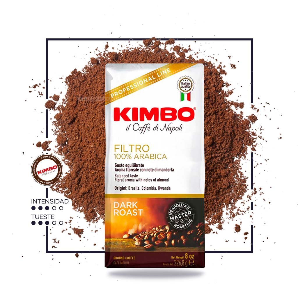 100% Arábica 226gr Molido Kimbo
