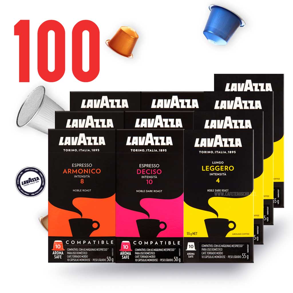 100 Cápsulas Nespresso Lavazza - Cafeteros Chile