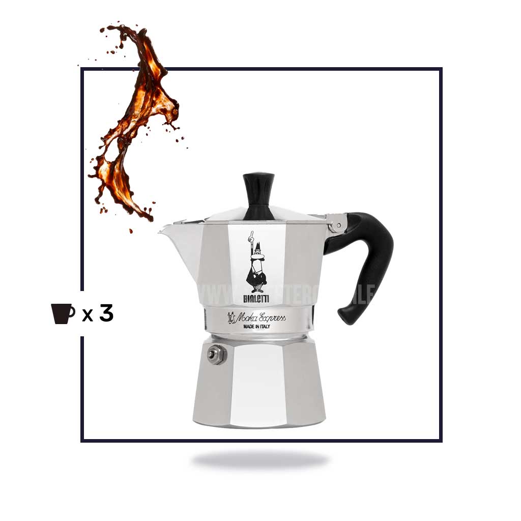 Bialetti Moka 3 tazas - Cafeteros Chile