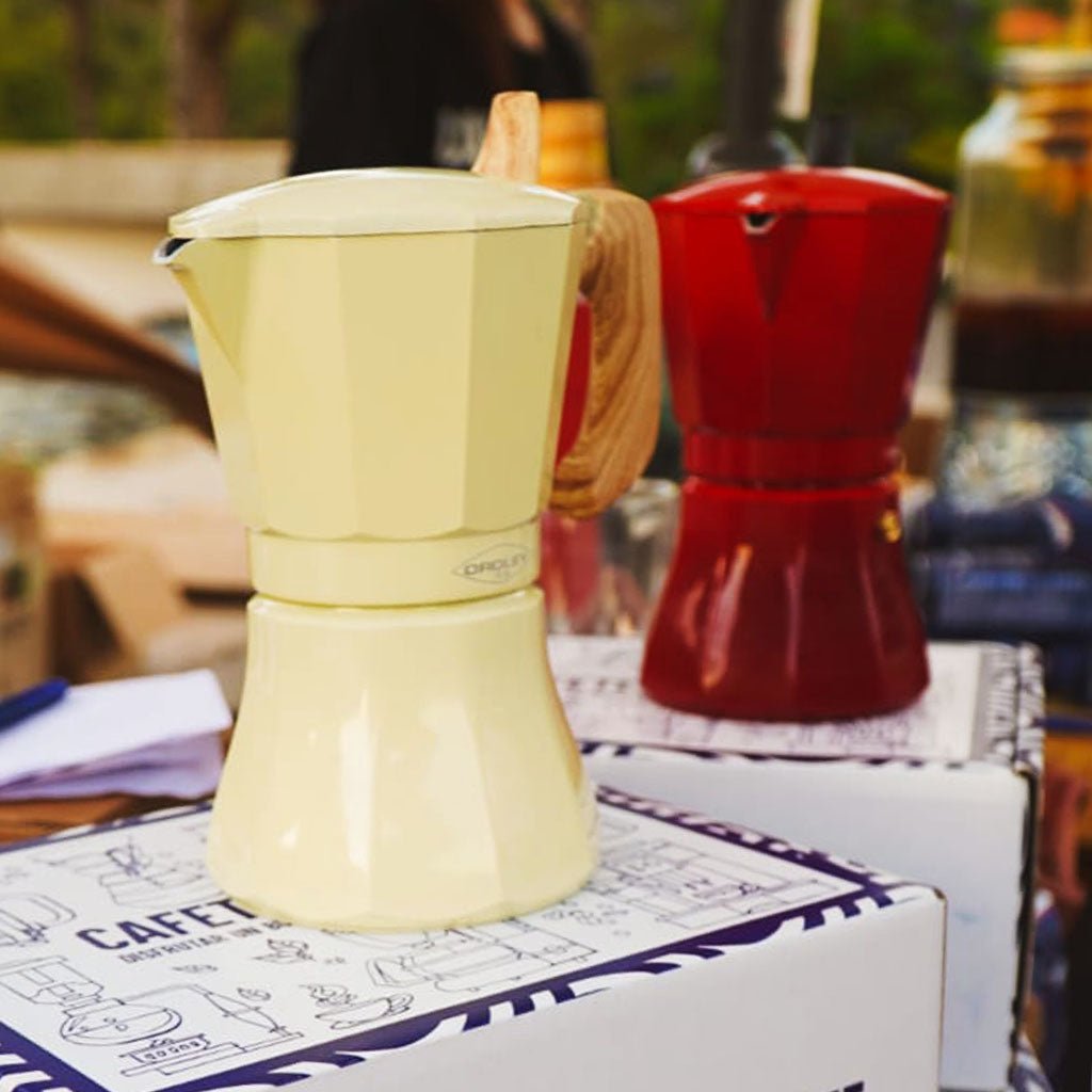 Moka inducción Roja 6 tazas - Cafeteros Chile