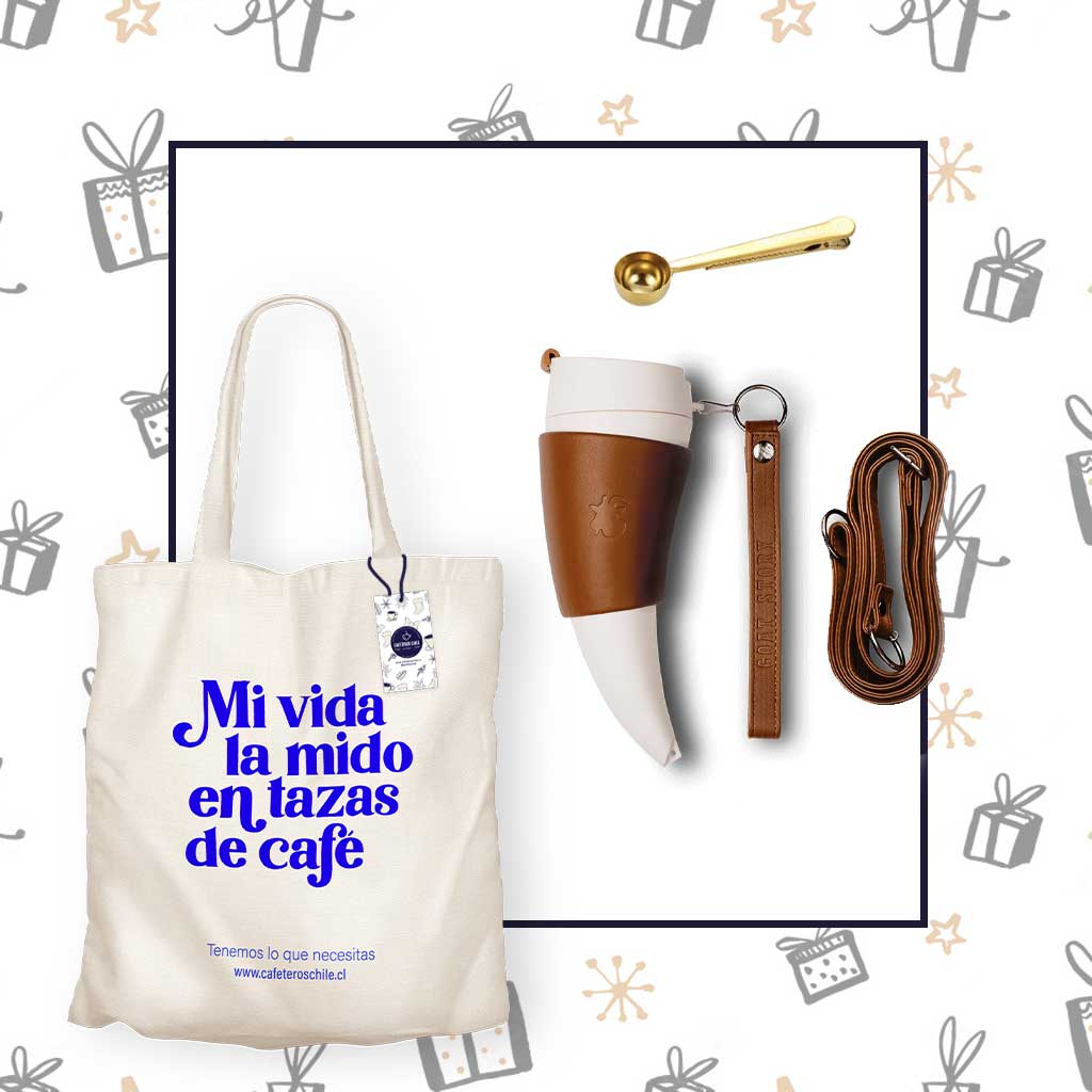 Pack regalo Goat mug brown - Cafeteros Chile